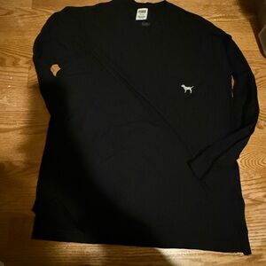 PINK Victoria's Secret Navy Long Sleeve Tee